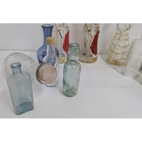 665 - A Collection Of Bottles, Antique Pop, Schweppes Etc.