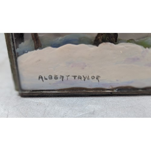 772 - Albert Taylor Veteran Car 3D Picture, And London Paperweight