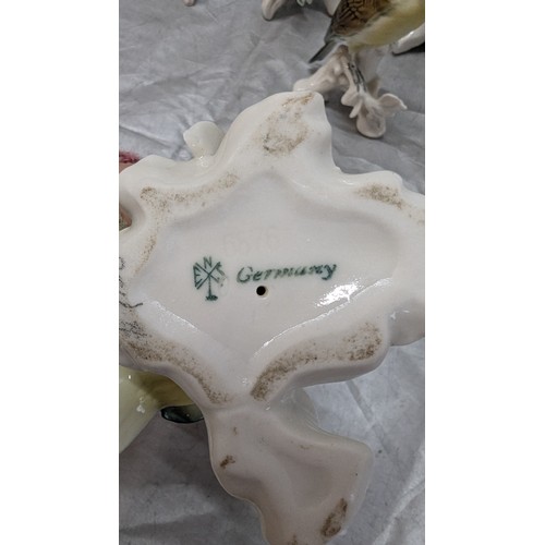 881 - 9x Karl Ens Porcelain Bird Ornaments