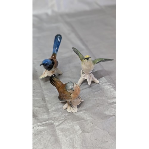 882 - 9x Karl Ens Porcelain Bird Ornaments