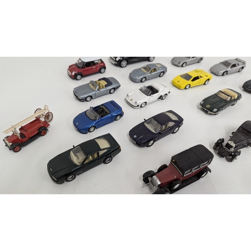 1076 - An Assortment Of Die Cast Metal Cars Metal Cars And Aeroplanes - Corgi, Maitso, Matchbox Etc.