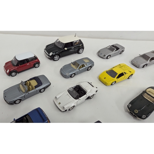 1076 - An Assortment Of Die Cast Metal Cars Metal Cars And Aeroplanes - Corgi, Maitso, Matchbox Etc.