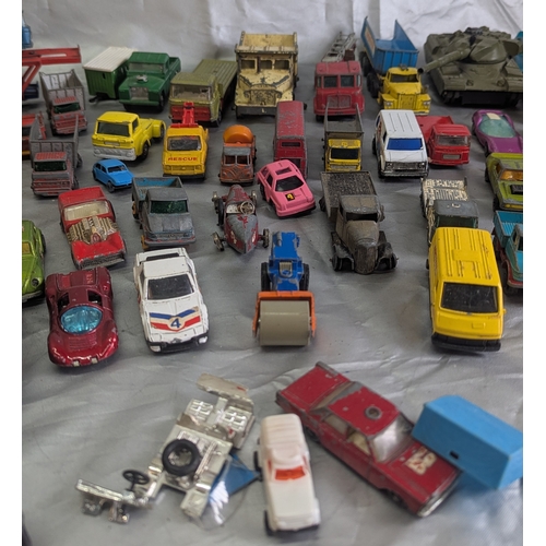 1103 - Selection Of Play Worn Cars, Dinky, Matchbox, Corgi And More