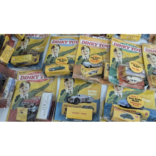 1200 - A Collection of De Agostini Dinky Toy Classic Collection Magazines and Cars x 29