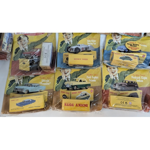 1200 - A Collection of De Agostini Dinky Toy Classic Collection Magazines and Cars x 29