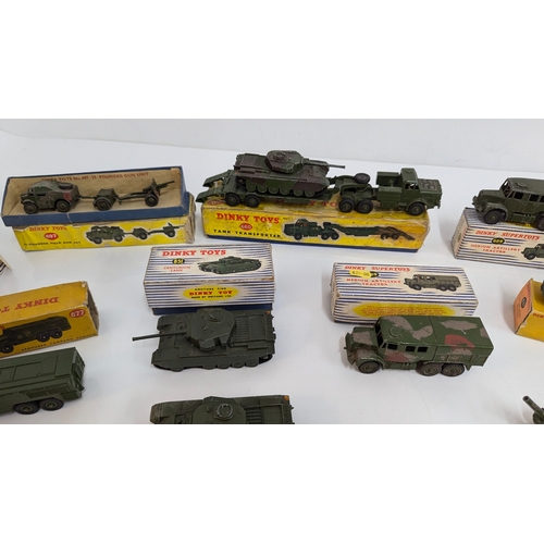 1201 - A Collection of Dinky Die Cast Metal Military Vehicles - Many Boxed