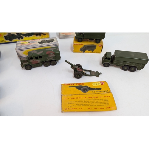 1201 - A Collection of Dinky Die Cast Metal Military Vehicles - Many Boxed