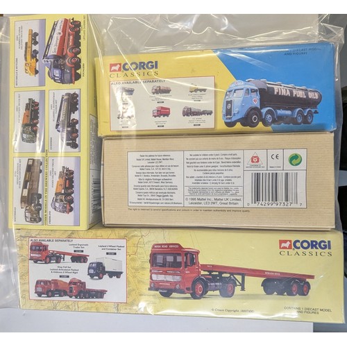 1222 - 4 x Corgi Classics Model Lorries: 24301 Youngers Tanker, 22101 Leyland British Road Services Leyland... 