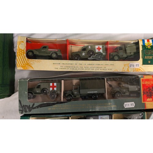 1341 - A Collection of Lledo/  Days Gone x 10 Sets of Military Vehicles  in Original Boxes  1:43