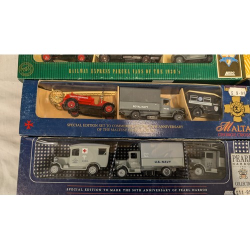 1341 - A Collection of Lledo/  Days Gone x 10 Sets of Military Vehicles  in Original Boxes  1:43