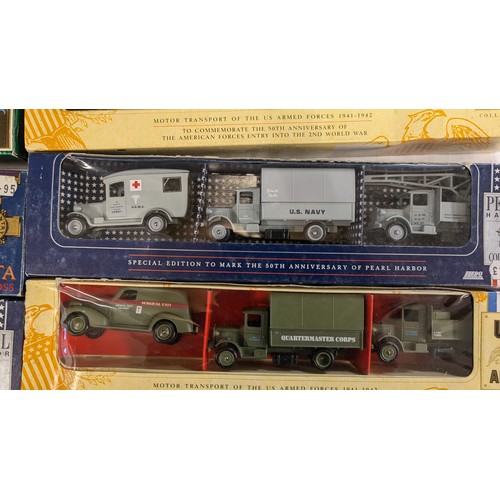 1341 - A Collection of Lledo/  Days Gone x 10 Sets of Military Vehicles  in Original Boxes  1:43