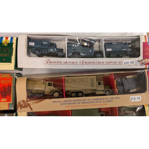 1341 - A Collection of Lledo/  Days Gone x 10 Sets of Military Vehicles  in Original Boxes  1:43