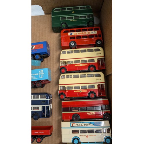 1356 - A Collection of 28 x Gilbow Exclusive First Edition Precision Die Cast Model Buses 1:76 and Trucks .