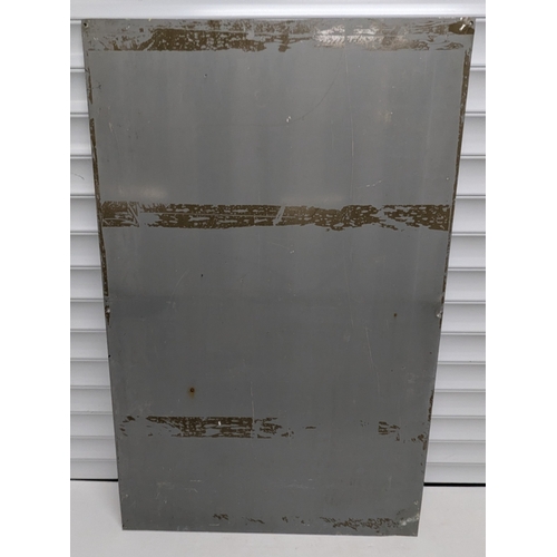 1650 - Metal Railway Sign, thought to be from Dorchester Station Size - 110cm(H) x 72cm(W)