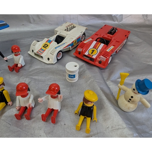 1717 - Selection Of Playmobil Including Police, Aeroplane, 2x Cars, Figures And More!