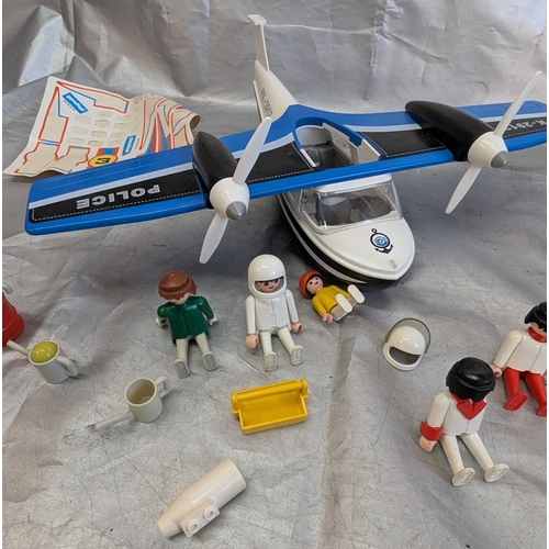 1717 - Selection Of Playmobil Including Police, Aeroplane, 2x Cars, Figures And More!