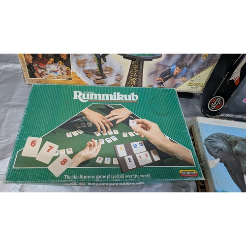 1758 - Vintage Board Games - Crystal Maze, Wildlife, Air Traffic Control, Jumbo Jet And Rummikub