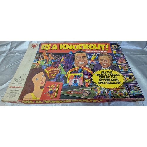 1767 - 5x Board Games Including Electro, Tension, Roulette, Million Monsters And It's A Knockout