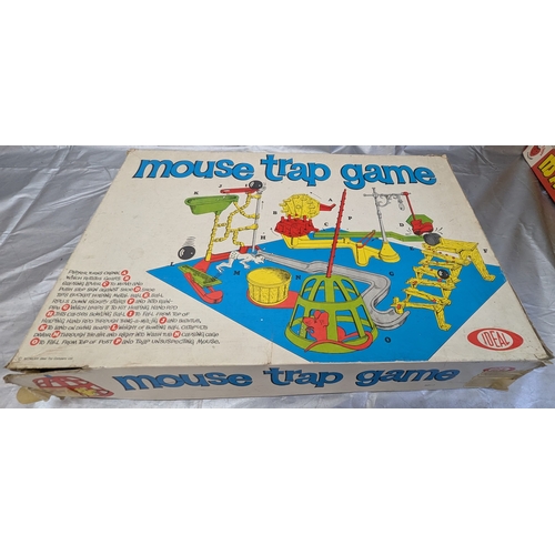 1768 - 5x Vintage Board Games Including Mousetrap, Kerplunk, Cluedo, It's A Knockout And Yahtzee!