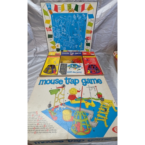 1768 - 5x Vintage Board Games Including Mousetrap, Kerplunk, Cluedo, It's A Knockout And Yahtzee!