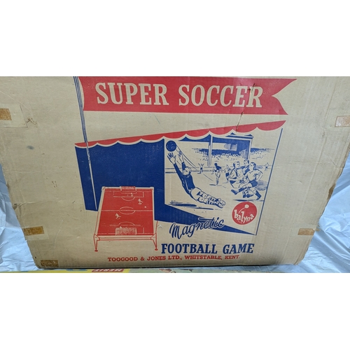 1774 - 3x Vintage Games, Toogood & Jones Ltd Magnetic Super Soccer, Chad Valley Soccer And Merit Electric D... 