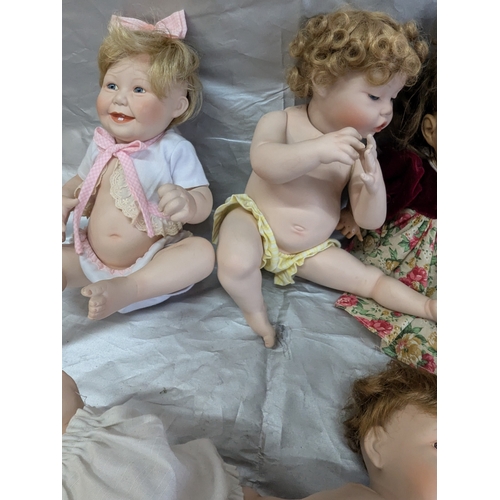 1810 - 5 x Porcelain Dolls