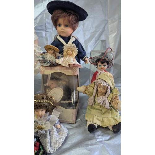 1823 - Large Selection Of Porcelain Dolls