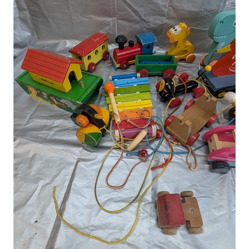 1861 - Selection of Vintage Wooden Toys, Pull Along and more