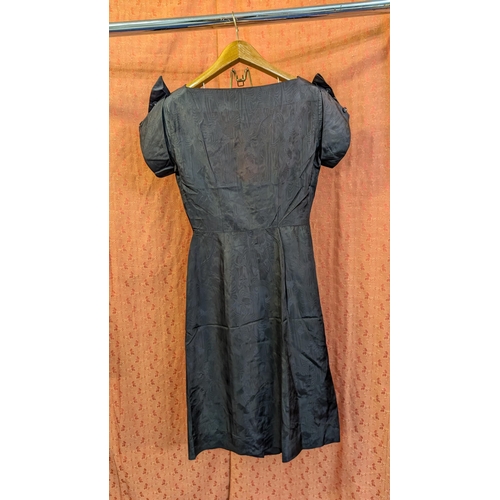 2272 - 1930's- 1950's : 4 x Vintage Silk and Taffeta Dresses.  Approx. Size 10 - 12