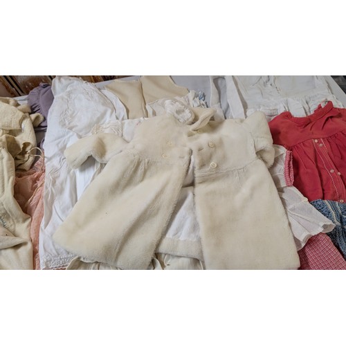 2365 - A Large Quantity of Vintage Baby and Childs Clothing inc. Lace, Wool and Satin,  Daywear and Nightwe... 