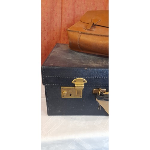 2414 - Vintage School Satchel and Case