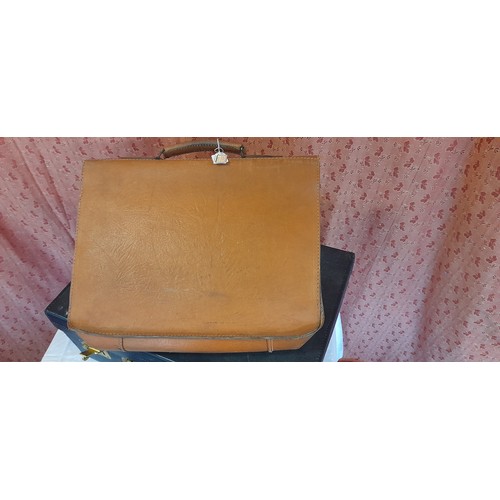 2414 - Vintage School Satchel and Case