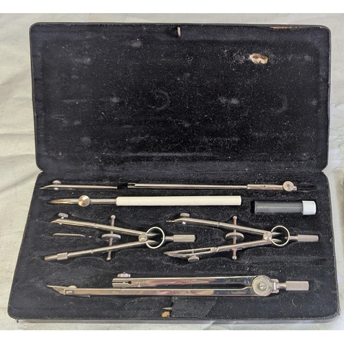 779 - An Assortment Of Vintage Draughtsman's Instrument Sets, Protractors, Compasses Etc. - Harling Of Lon... 