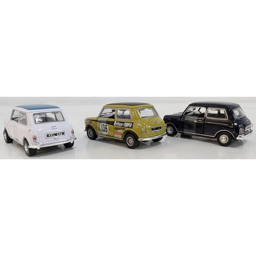 1084 - A Britax Mini Cooper and other Mini Die Cast Metal Model Cars