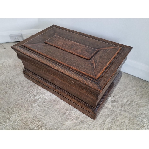 74 - Antique Solid Wood Blanket Box / Chest with Hinged Lid, (Approx. 77 x 49 x 34cm)