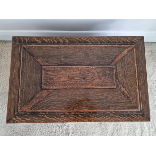 74 - Antique Solid Wood Blanket Box / Chest with Hinged Lid, (Approx. 77 x 49 x 34cm)