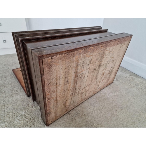 74 - Antique Solid Wood Blanket Box / Chest with Hinged Lid, (Approx. 77 x 49 x 34cm)