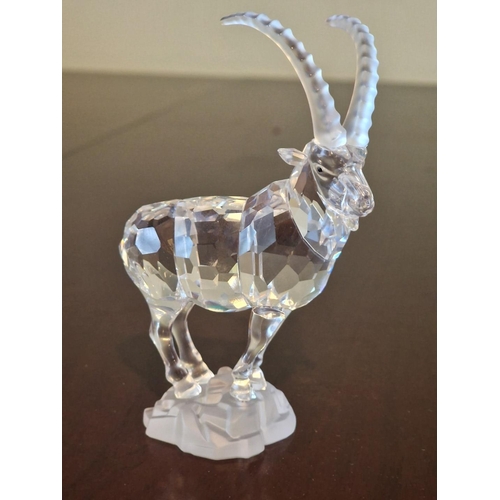 65 - Swarovski Crystal Ibex / Wild Mountain Goat, from the 'Endangered Species' Themed Group, (# 275439 /... 