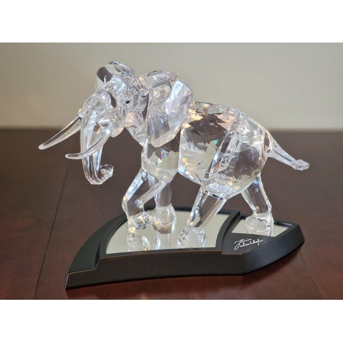 73 - Swarovski Silver Crystal 'Elephant', Numbered and Limited Edition 08462 / 10000, (2006), (# 854407 /... 