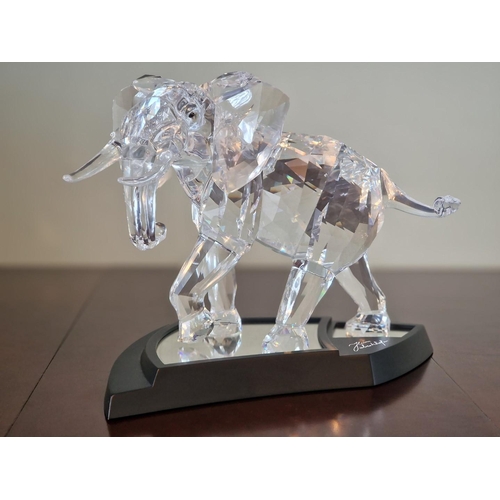 73 - Swarovski Silver Crystal 'Elephant', Numbered and Limited Edition 08462 / 10000, (2006), (# 854407 /... 