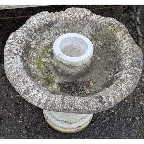 11 - A Bird Bath On Pedestal Base - 68 x 64cm