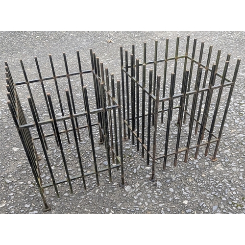 14 - A Pair Of Heavy Iron Tree Guards - 66 x 35cm