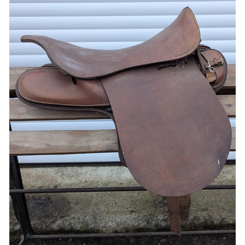 36 - An English Leather Saddle