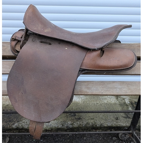 36 - An English Leather Saddle