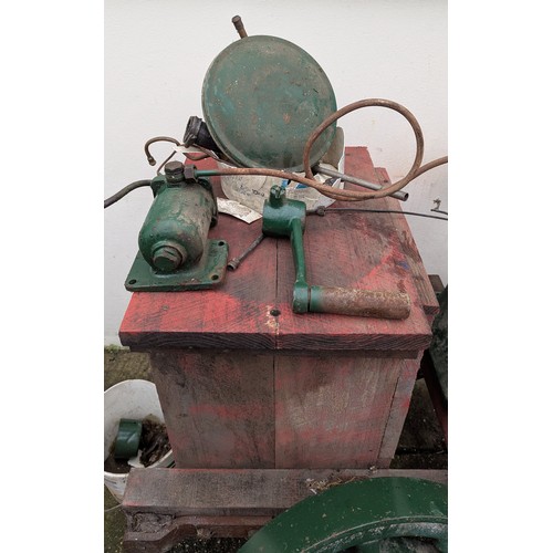 92 - A Lister Stationary Engine - Believed to be a CS 6-1 Single Cylinder Water Cooled Diesel Engine on T... 