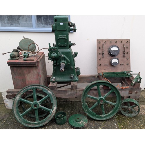 92 - A Lister Stationary Engine - Believed to be a CS 6-1 Single Cylinder Water Cooled Diesel Engine on T... 