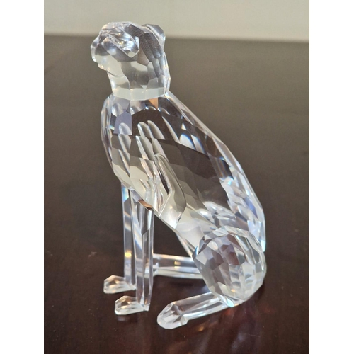 70 - Swarovski Silver Crystal Cheetah, from the 'African Wildlife' Themed Group, (# 183225 / 7610 000 001... 