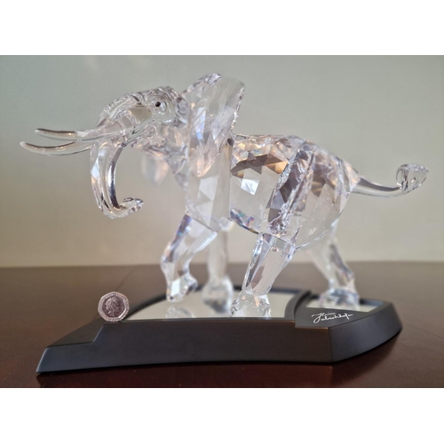 73 - Swarovski Silver Crystal 'Elephant', Numbered and Limited Edition 08462 / 10000, (2006), (# 854407 /... 