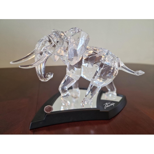 73 - Swarovski Silver Crystal 'Elephant', Numbered and Limited Edition 08462 / 10000, (2006), (# 854407 /... 