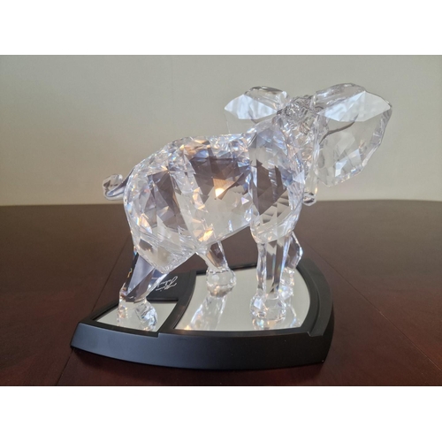 73 - Swarovski Silver Crystal 'Elephant', Numbered and Limited Edition 08462 / 10000, (2006), (# 854407 /... 